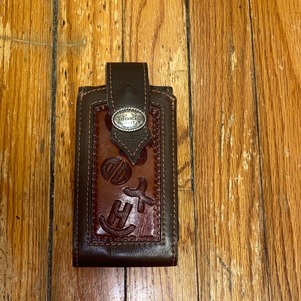 Leather Belt Clip Made By Hand American West one at a time